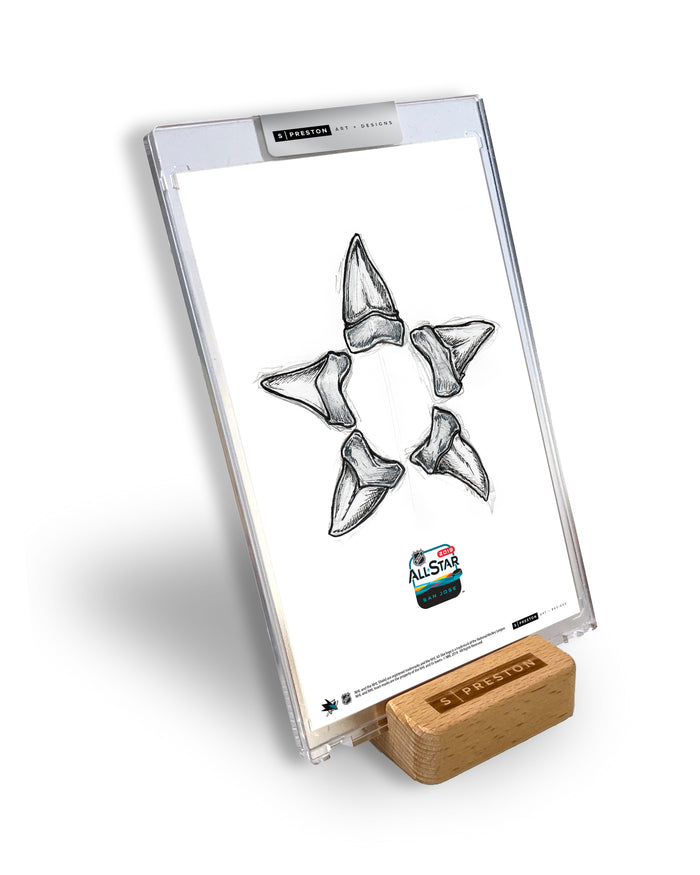 2019 NHL All-Star Game Sketch Art Slab