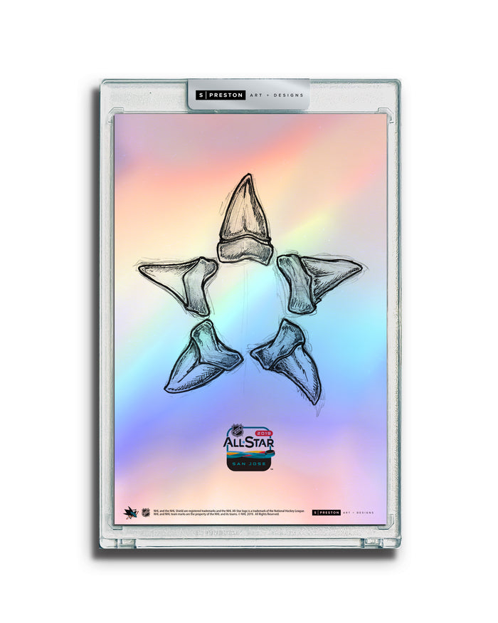 2019 NHL All-Star Game Sketch Art Slab
