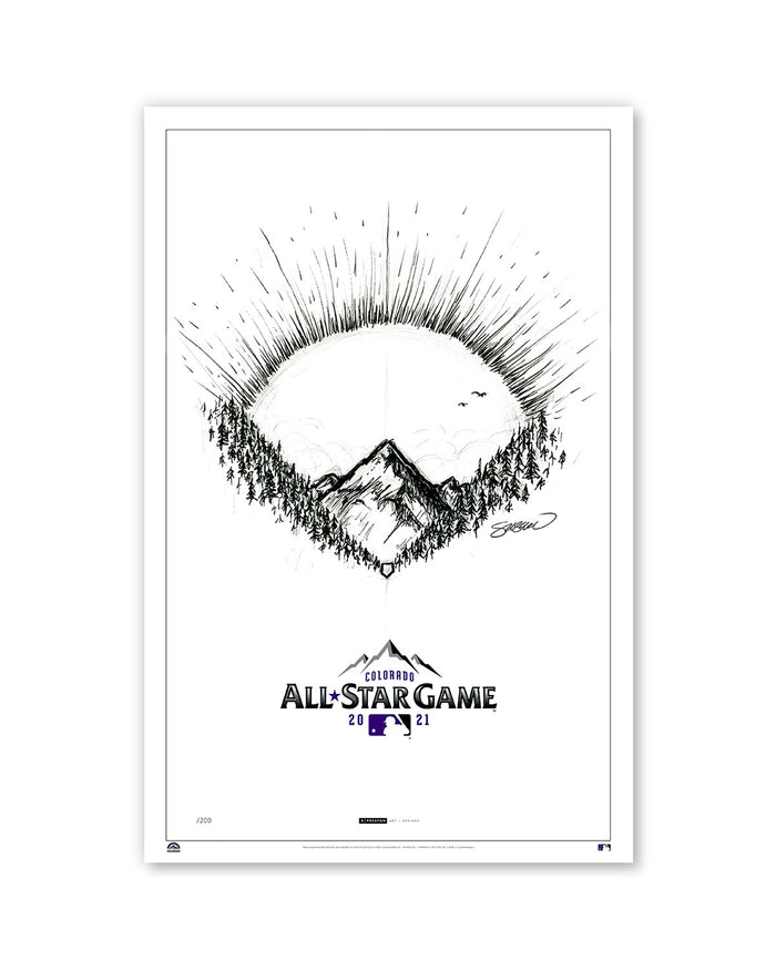 2021 MLB All-Star Game Sketch Print