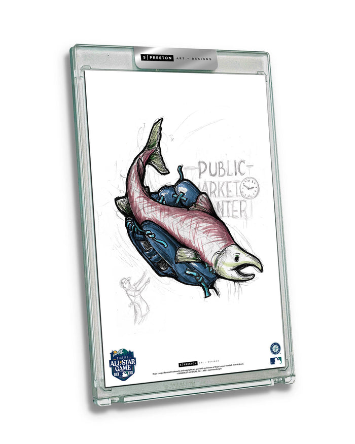2023 MLB All-Star Game Sketch Art Slab - SOLD OUT