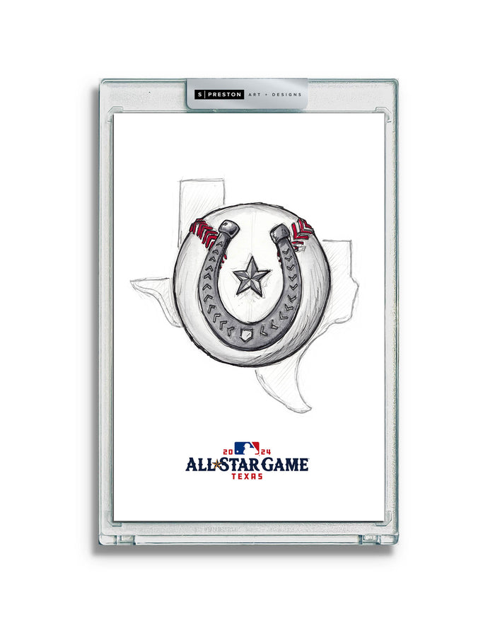 2024 MLB All-Star Game Sketch Art Slab