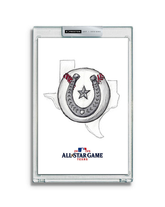 2024 MLB All-Star Game Sketch Art Slab