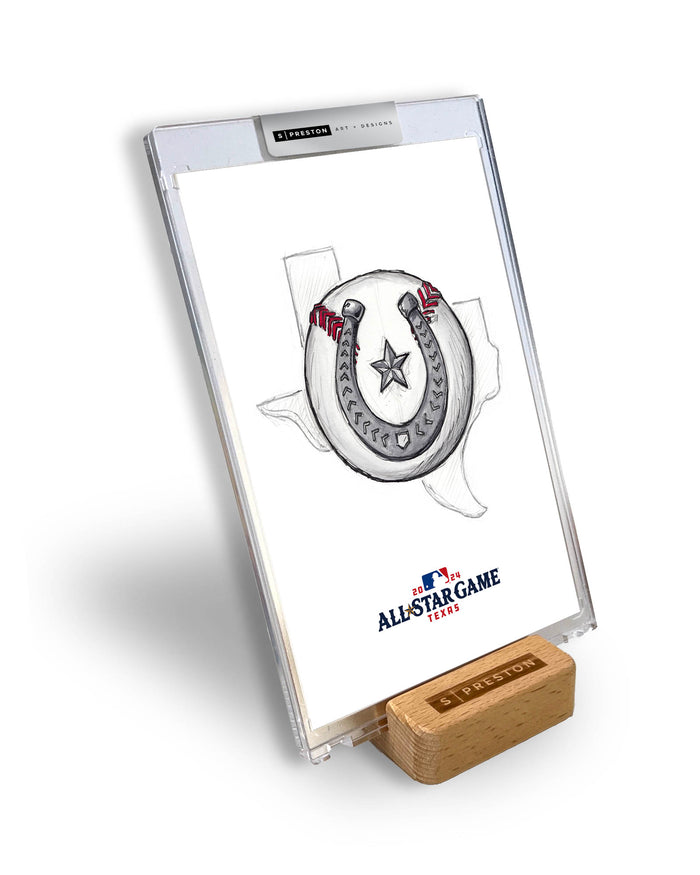 2024 MLB All-Star Game Sketch Art Slab