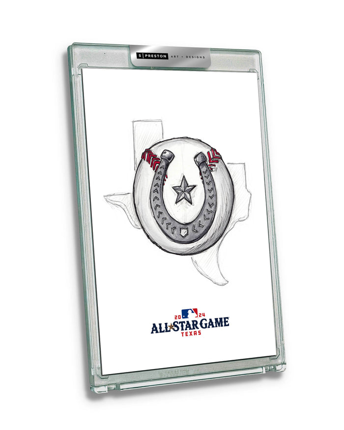 2024 MLB All-Star Game Sketch Art Slab
