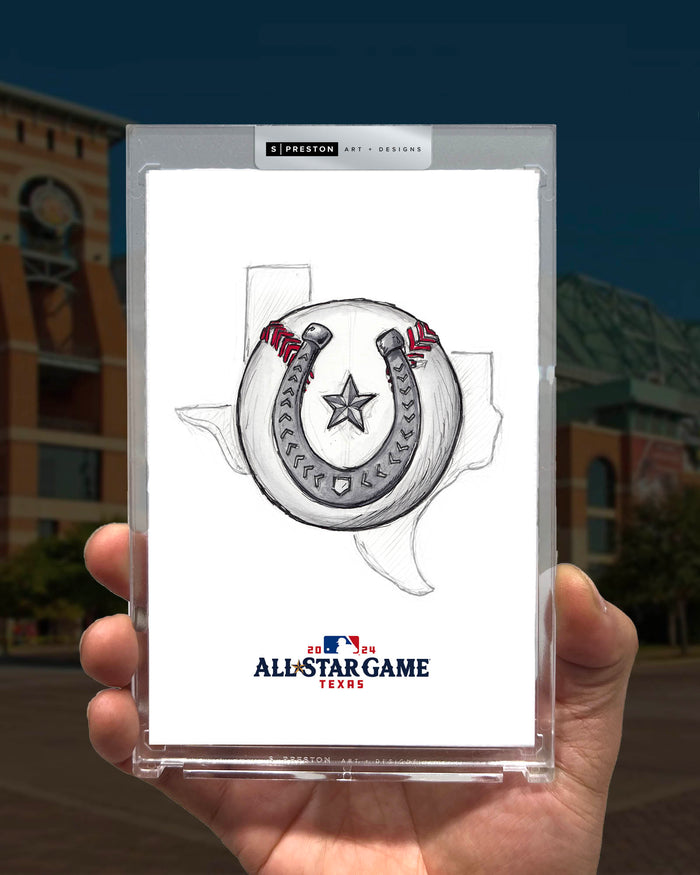 2024 MLB All-Star Game Sketch Art Slab
