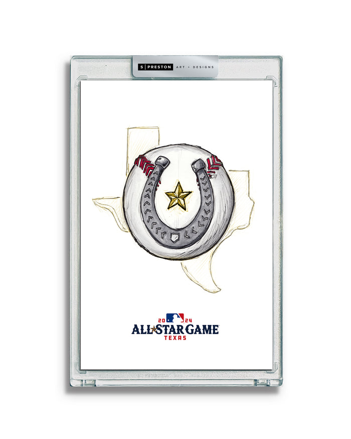 2024 MLB All-Star Game Sketch Art Slab