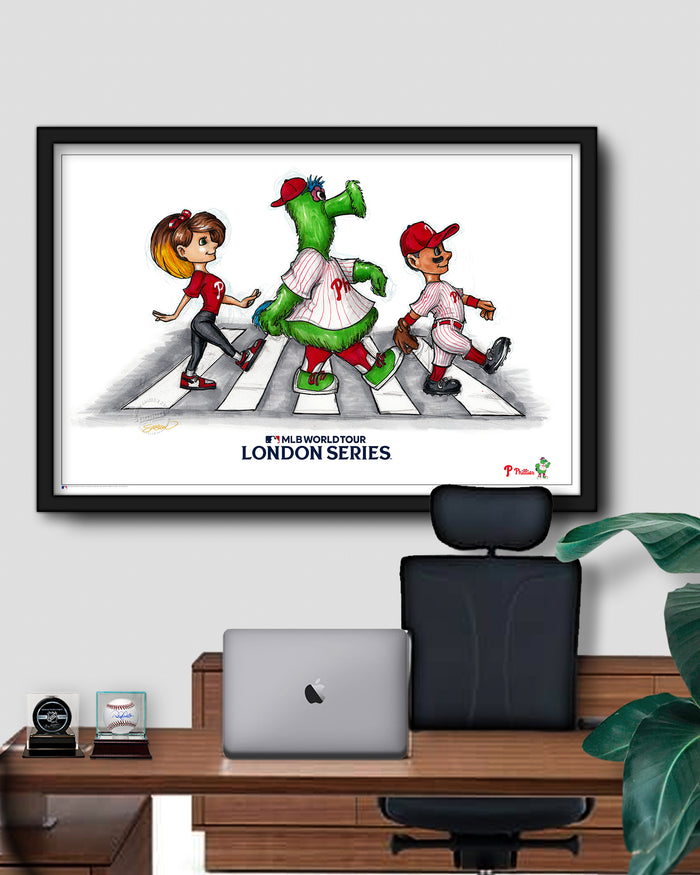 2024 MLB Philadelphia Phillies London Series Sketch Limited Edition Art Prints