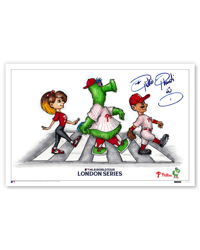 2024 MLB Philadelphia Phillies London Series Sketch Limited Edition Art Prints