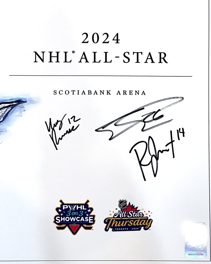 2024 NHL All Star Game Sketch - Renata Fast, Emily Clark & Kelly Pannek Autograph