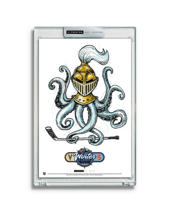 2024 NHL Winter Classic Sketch Limited Edition Art Card Slab