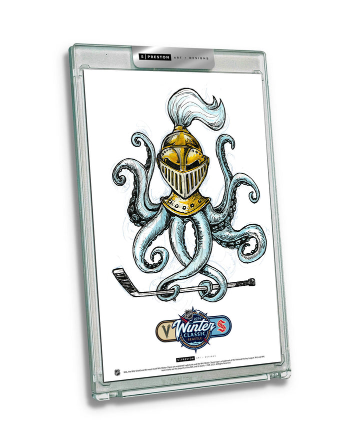 2024 NHL Winter Classic Sketch Limited Edition Art Card Slab