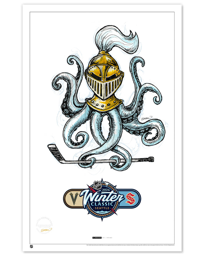 2024 NHL Winter Classic Sketch Limited Edition Art Prints