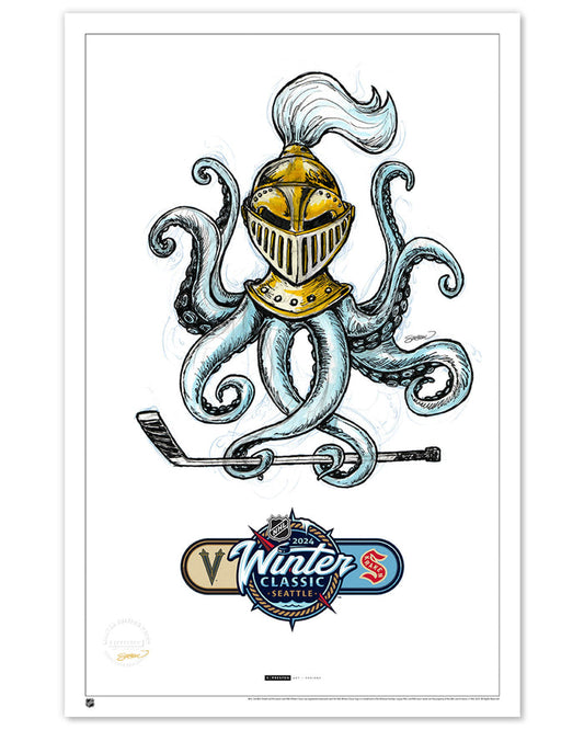 2024 NHL Winter Classic Sketch Limited Edition Art Prints