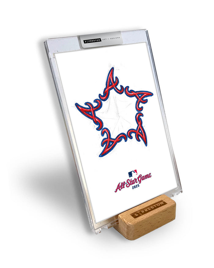 2025 MLB All-Star Game Sketch Art Slab