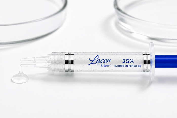 25% hydrogen peroxide whitening gel for med spas and dental professionals