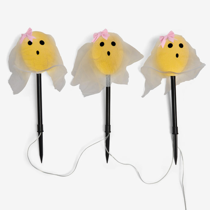 3 Pack Ghost Stake Lights - White 🇬🇧