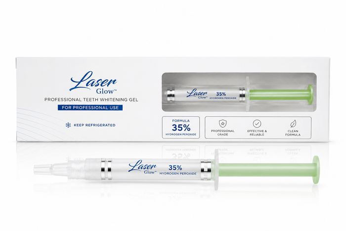 35% hydrogen peroxide professional teeth whitening gel syringe