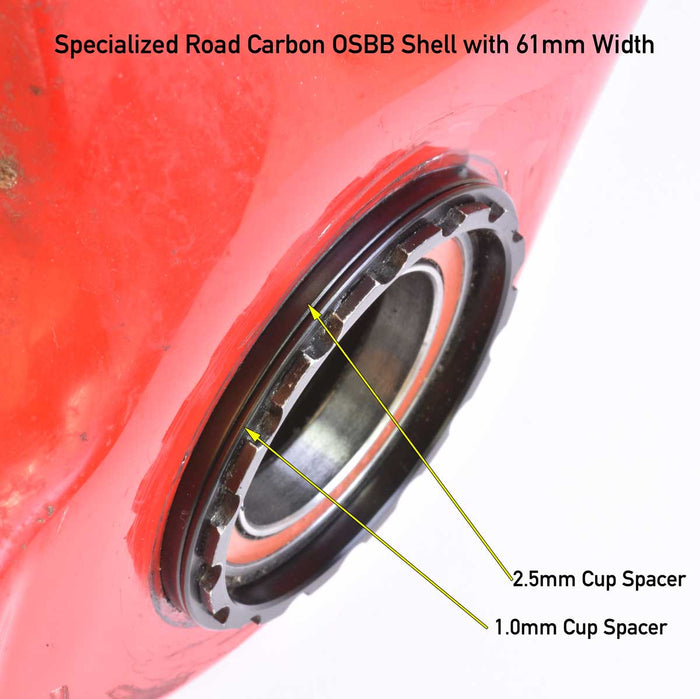 46mm ID Bottom Bracket Spacer Pack