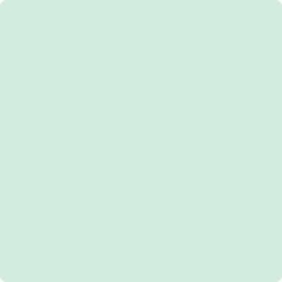 596-Spearmint: Ice  a paint color by Benjamin Moore avaiable at Clement's Paint in Austin, TX.