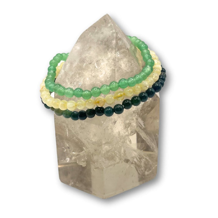 Abundance - Intention Bracelet Set- 4mm