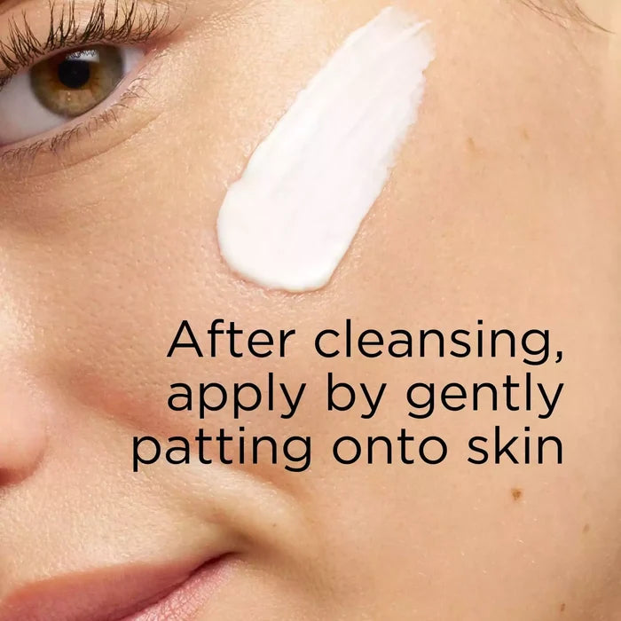 After cleansing, apply by gently patting onto skin