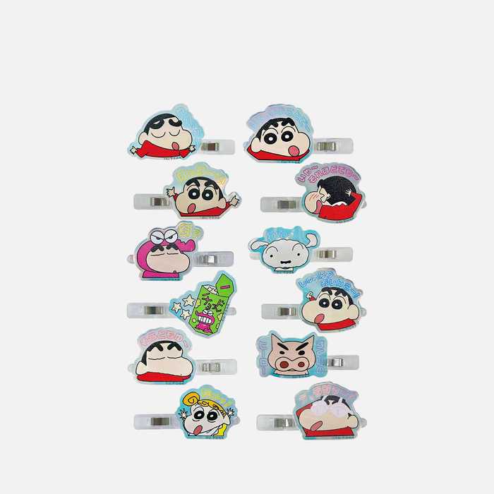 Aiplanning Crayon Shin-chan Aurora Acrylic Hair Clip 2 pcs