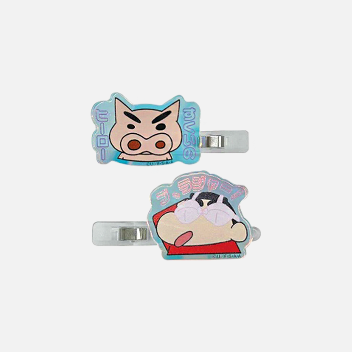 Aiplanning Crayon Shin-chan Aurora Acrylic Hair Clip 2 pcs