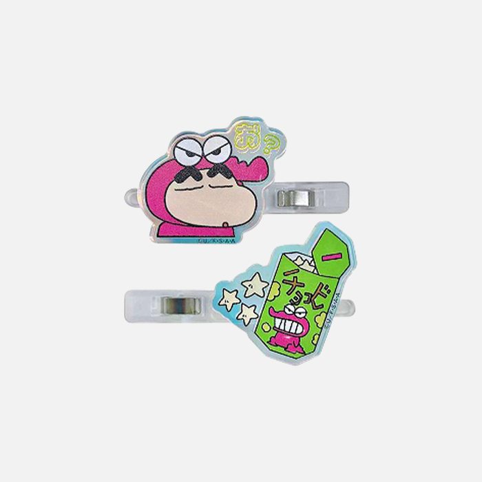 Aiplanning Crayon Shin-chan Aurora Acrylic Hair Clip 2 pcs