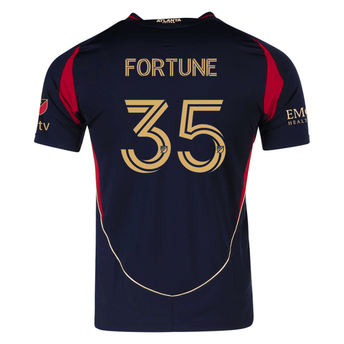 adidas Ajani "Jay" Fortune Atlanta United Authentic Home Jersey w/ MLS Patches 25/26 (Red/Black) | SoccerWearhouse