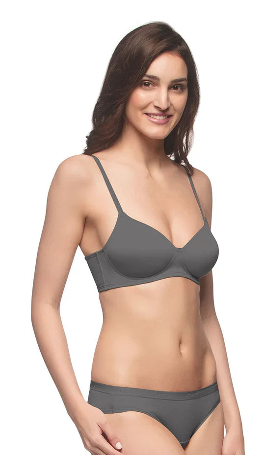 Amante Care Free Casual Bra - EB003 Steel Grey