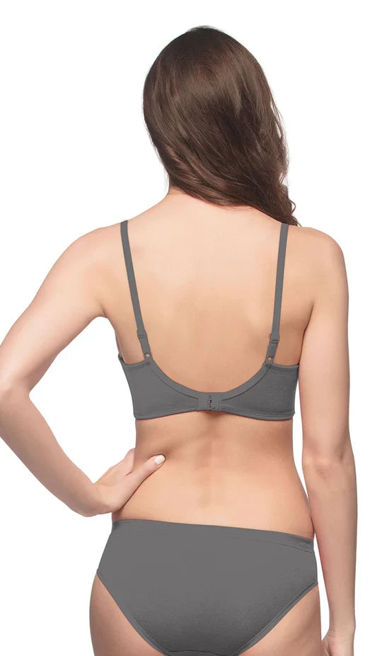 Amante Care Free Casual Bra - EB003 Steel Grey