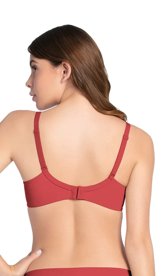 Amante Smooth Moves Bra-BRA10605 Cranberry