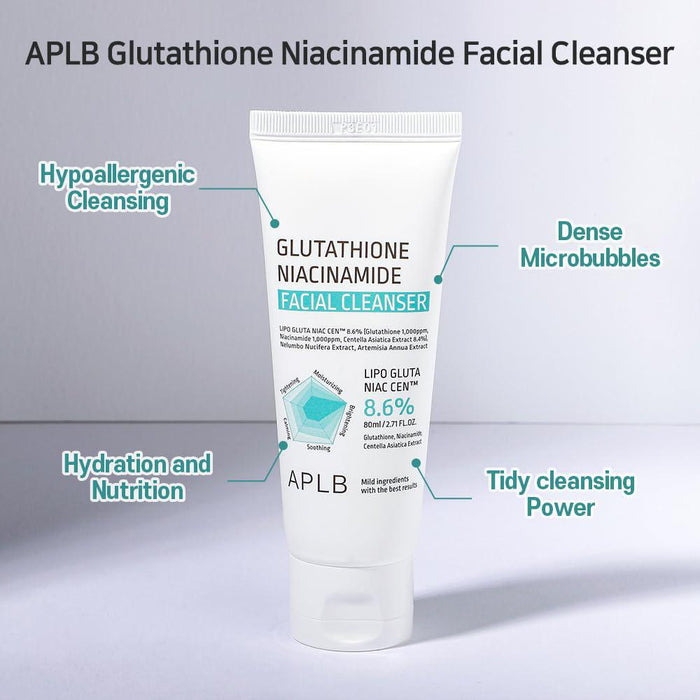 APLB Glutathione Niacinamide Facial Cleanser 80 mL