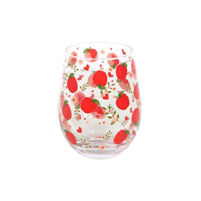 Apple Print Stemless Glass 🇬🇧
