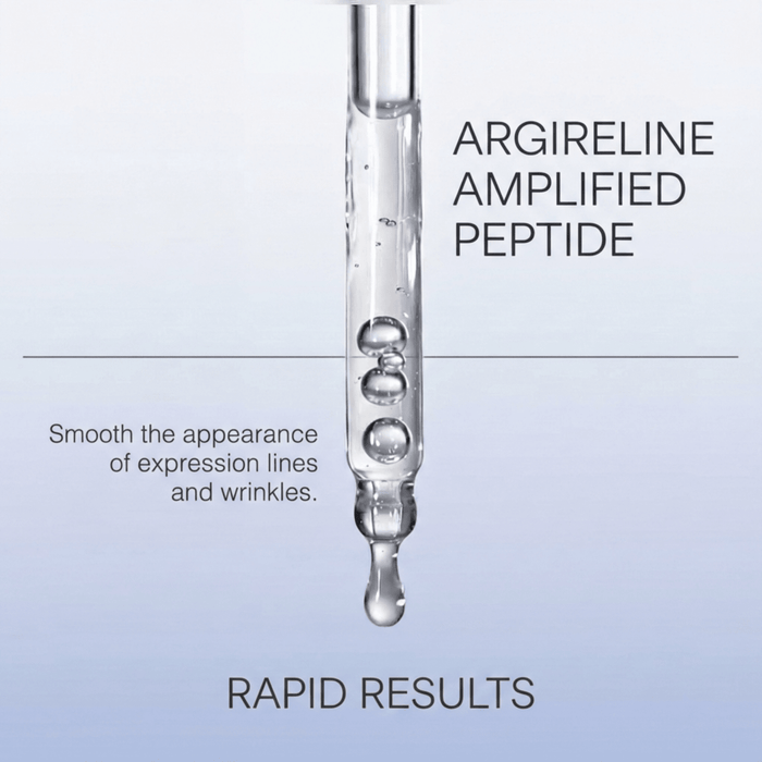 argireline amplified smooths the appearance of wrinkles with rapid results