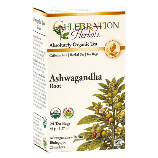 Box of Celebration Herbals Ashwagandha Root Tea - 24 Tea Bags