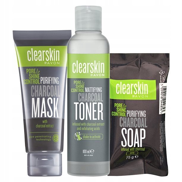 Avon Clearskin Charcoal Face Mask with Shine Control - 75ml