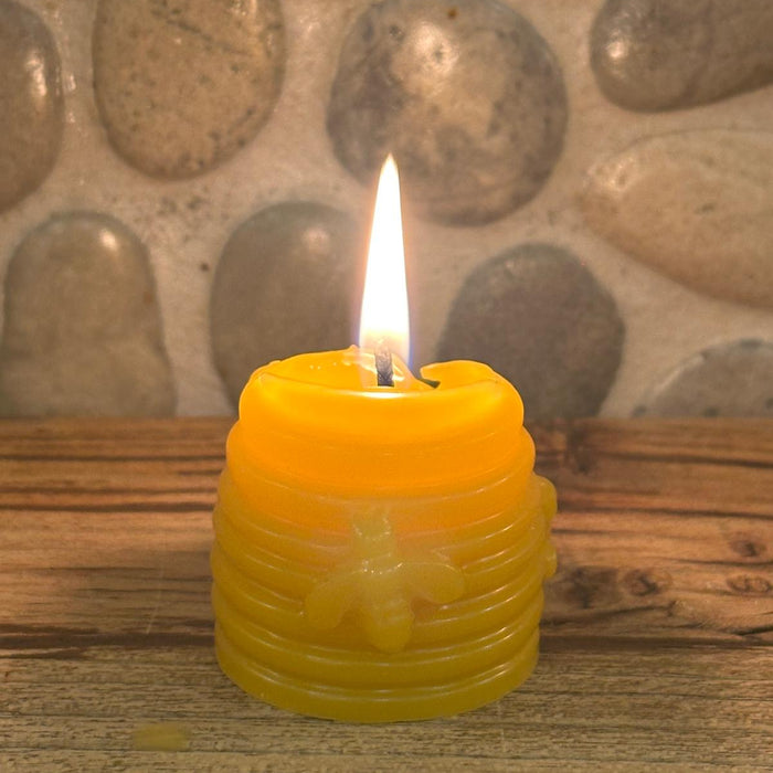 Baby Bee Hive Candle – 100% Pure Beeswax
