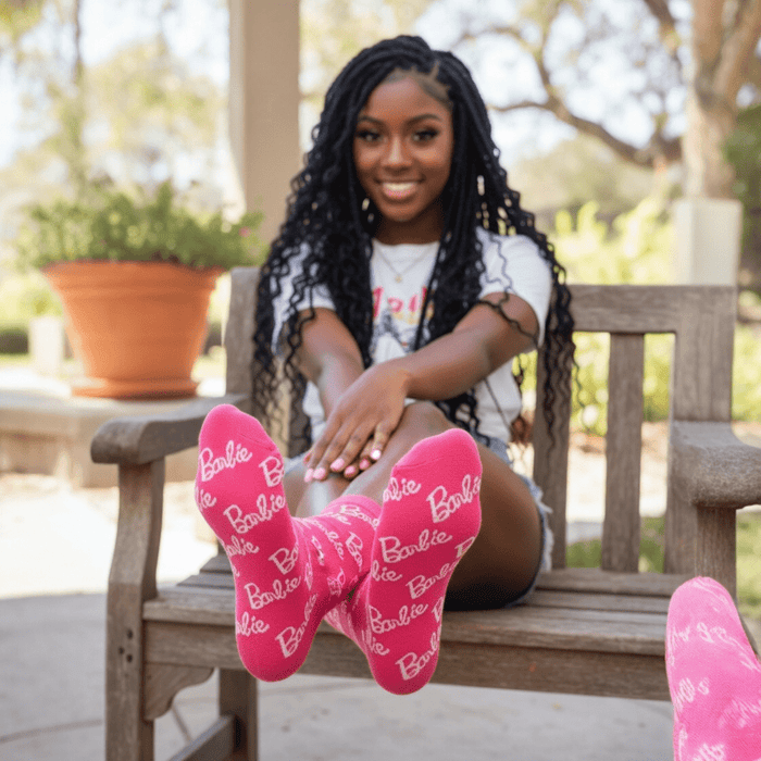 Kawaii Crew Socks Collection – Barbie & Hello Kitty Inspired - Nursecaresuites - Online Healthcare Boutiquebarbie socksclinic essentialscna essentials