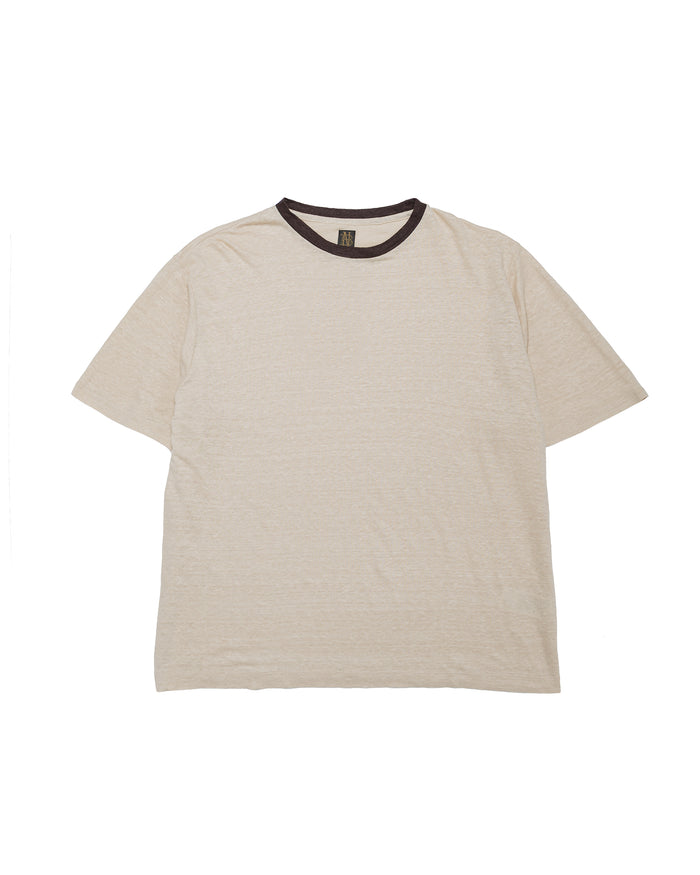 lost & found Batoner Batoner Normandy Linen T-Shirt Beige/Brown