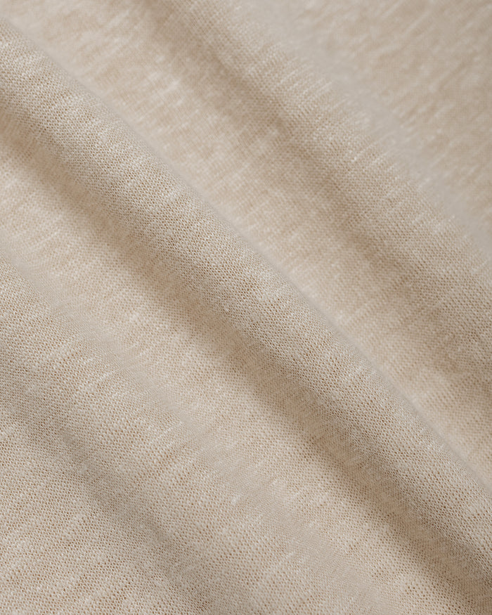 lost & found Batoner Batoner Normandy Linen T-Shirt Beige/Brown