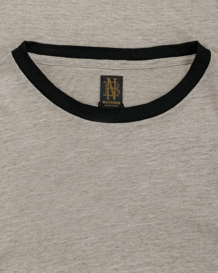 lost & found Batoner Batoner Normandy Linen T-Shirt Natural/Black