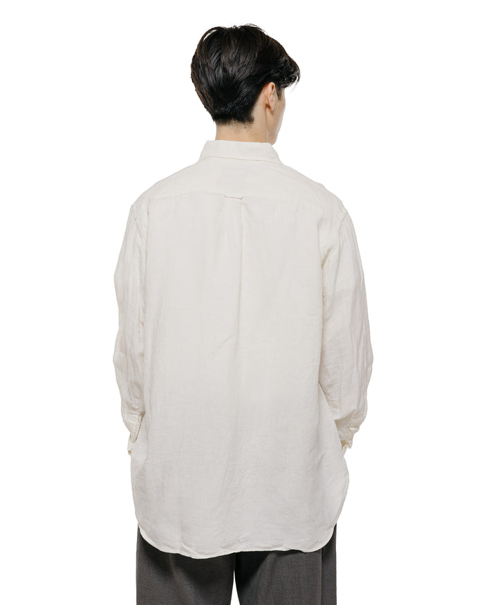 lost & found Beams Plus Beams Plus B.D. Classic Fit Linen Chambray White