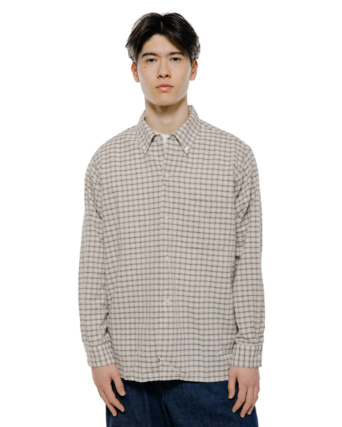 lost & found Beams Plus Beams Plus Open B.D. Sucker Plaid Navy