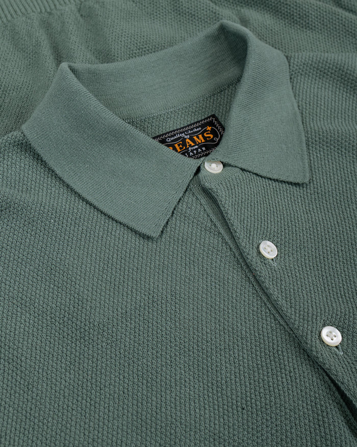 lost & found Beams Plus Beams Plus Pique Polo 14G Olive