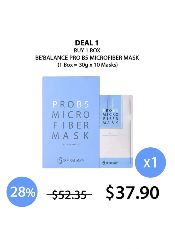 (BUY 1 BLUE) BE'BALANCE PRO B5 MICROFIBER MASK