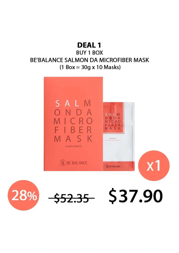 (BUY 1 RED) BE'BALANCE SALMON DA MICROFIBER MASK