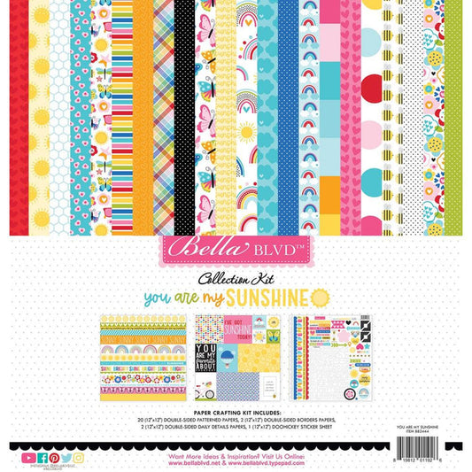 Bella Blvd - Collection Kit 12"X12" - You Are My Sunshine. Available at Embellish Away located in Bowmanville Ontario Canada.