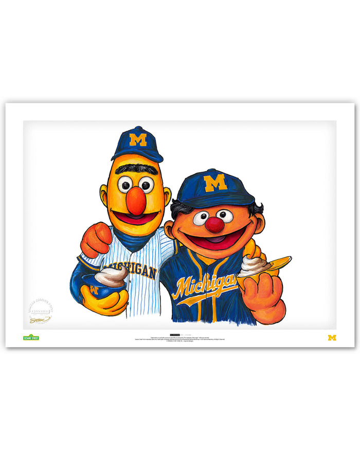 Bert and Ernie x Michigan Limited Edition Art Print