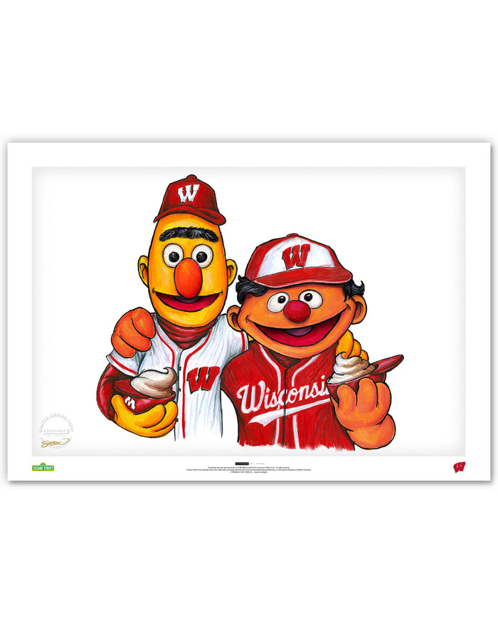 Bert and Ernie x Wisconsin Limited Edition Art Print